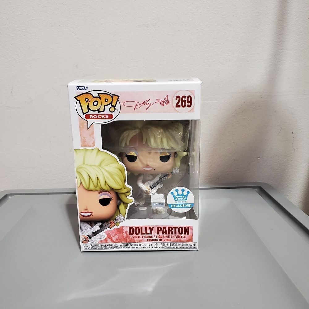 Funko Pop Rocks Dolly Parton #269 Funko Shop Exclusive In Soft EcoTEK Protector!